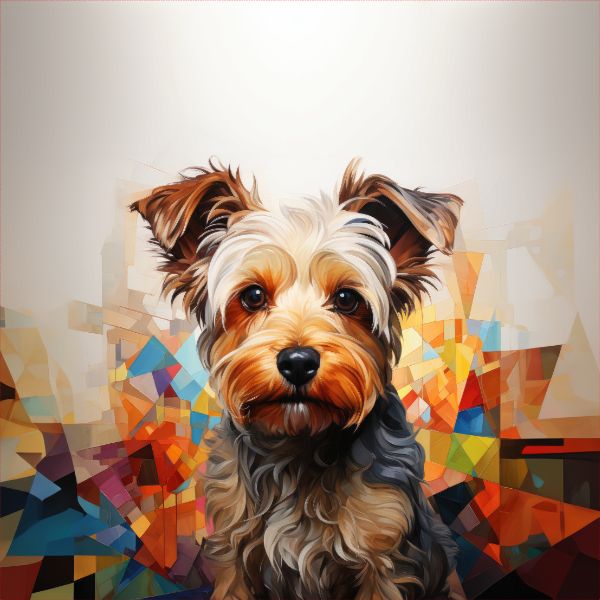 Pannello in poliestere impermeabile 50X50 - Yorkshire terrier