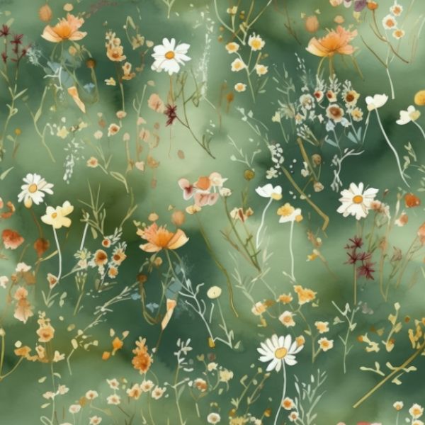 Softshell invernale - mini Fiori Victoria verde scuro