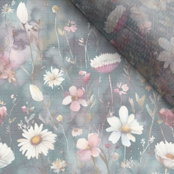 Pannello con modello per giacca softshell da donna taglia 44 - acquerello fiori Marguerite Diana