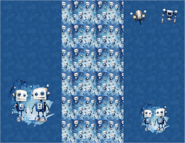 Softshell invernale - Robot blu