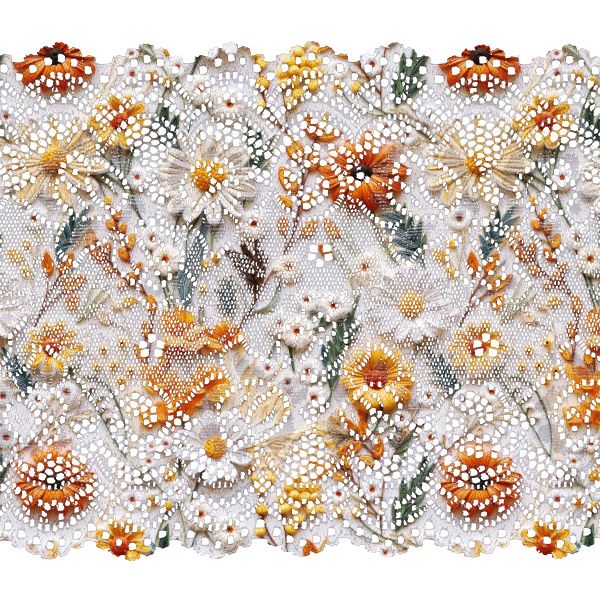 Tessuto di rivestimento BERG - Stampa 3D di fiori Maya