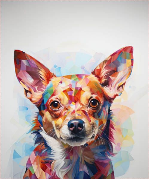 Pannello in jersey Takoy 75x75 - Chihuahua