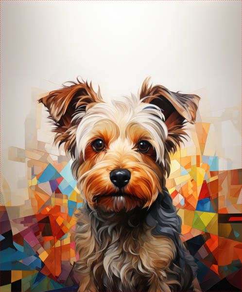 Pannello in poliestere impermeabile 50X50 - Yorkshire terrier