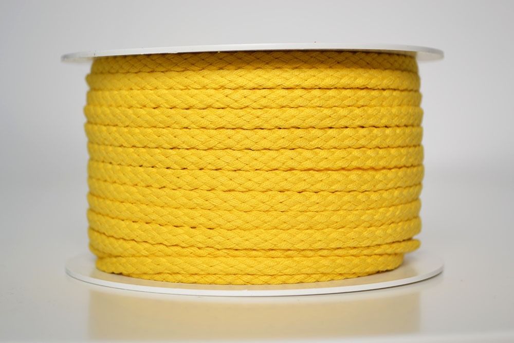 Cordoncino di cotone premium 5 mm - giallo