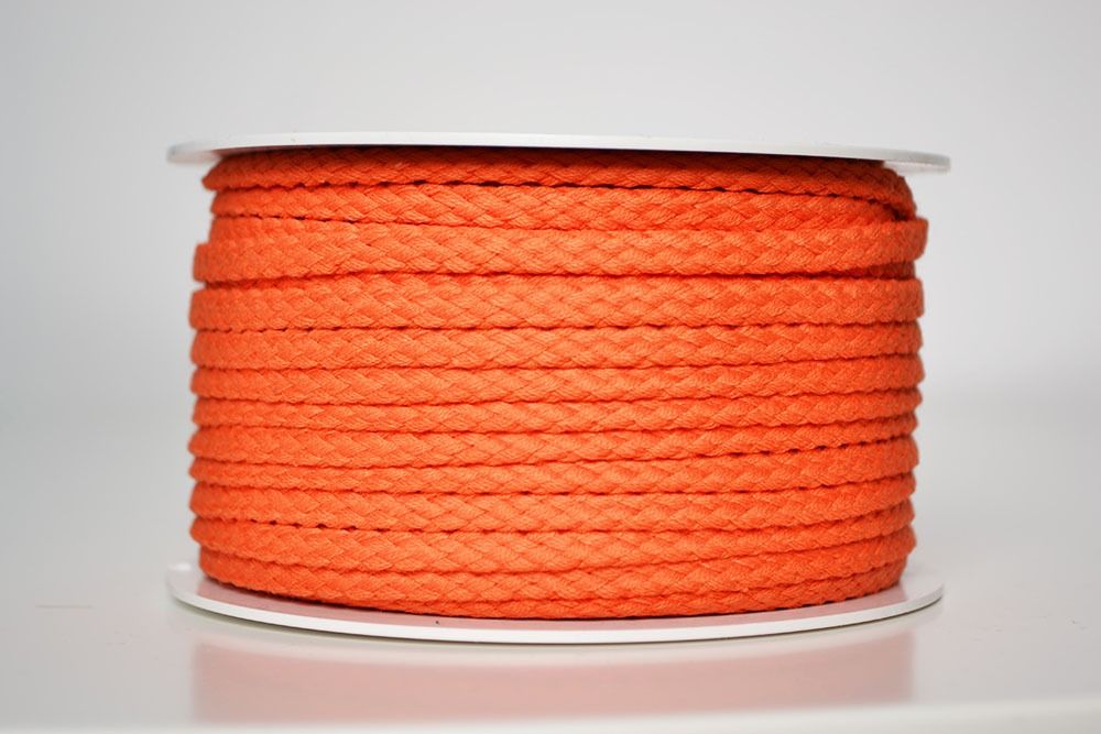 Cordoncino di cotone premium 5 mm - arancione