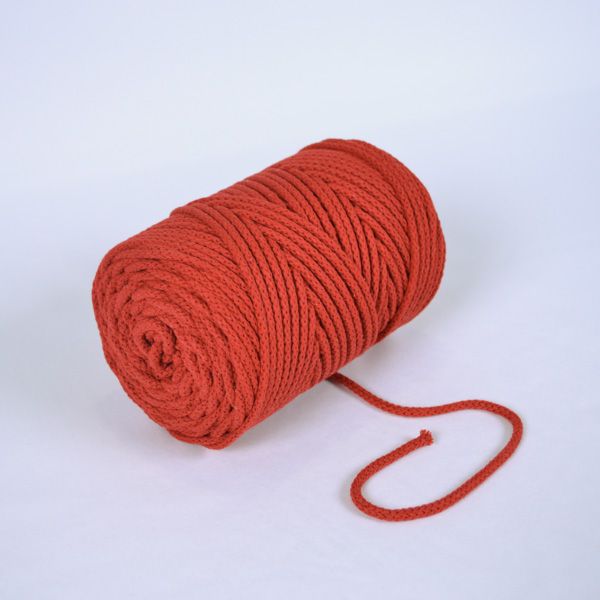 Corda di cotone premium 6 mm - rosso