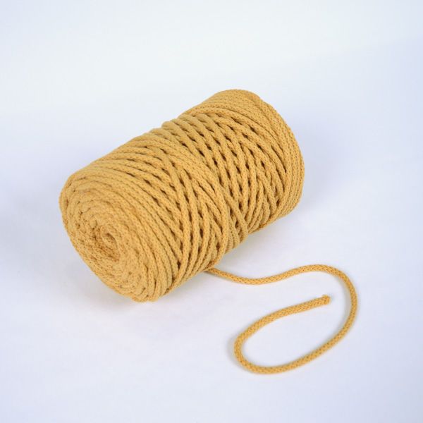 Corda di cotone premium 6 mm - senape 