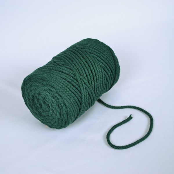 Corda di cotone premium 6 mm - verde scuro