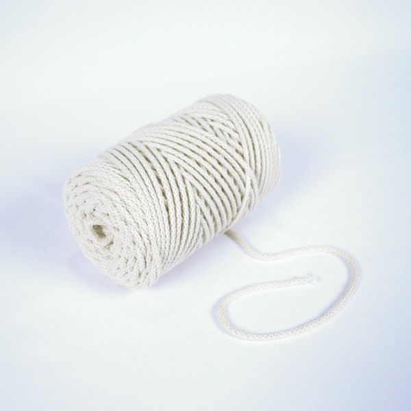 Corda di cotone premium 6 mm - ecru