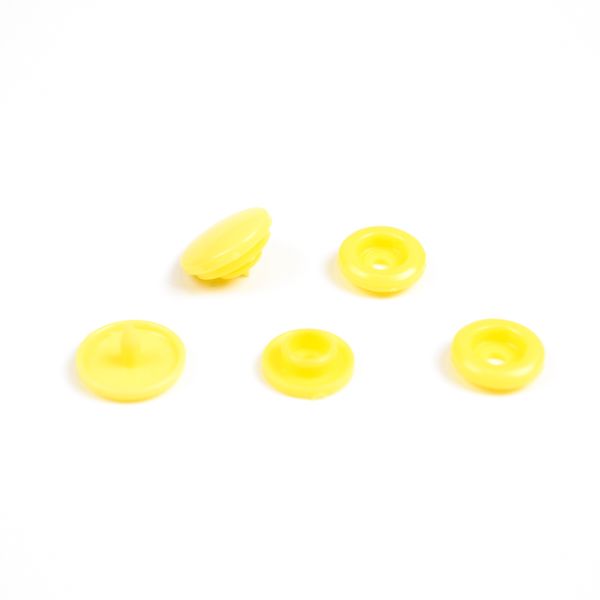 Bottoni automatici 10mm gialli - confezione da 20 