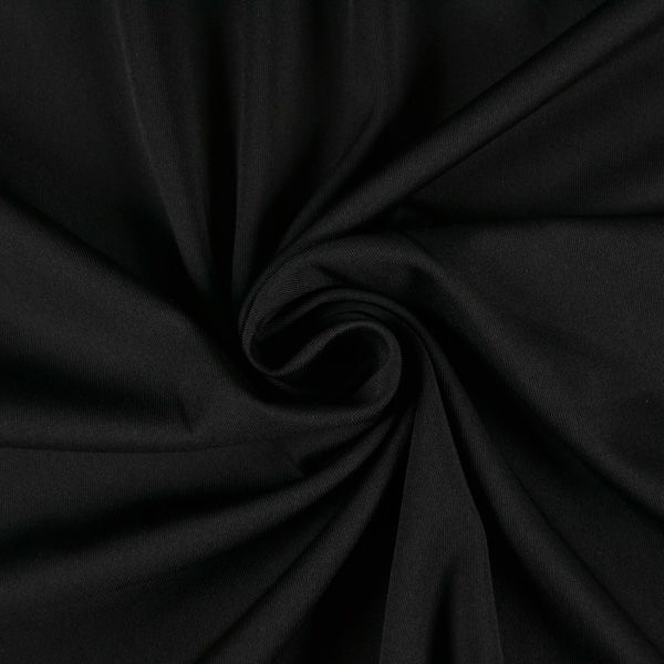 Tessuto opaco per costumi da bagno, abbigliamento fitness - nero