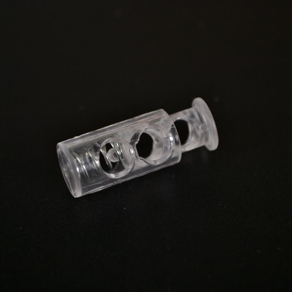 Fermacorda in plastica 5 mm trasparente - confezione da 10 