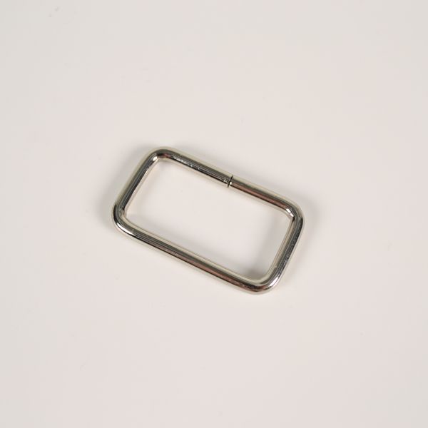 Anello rettangolare 50 mm argento