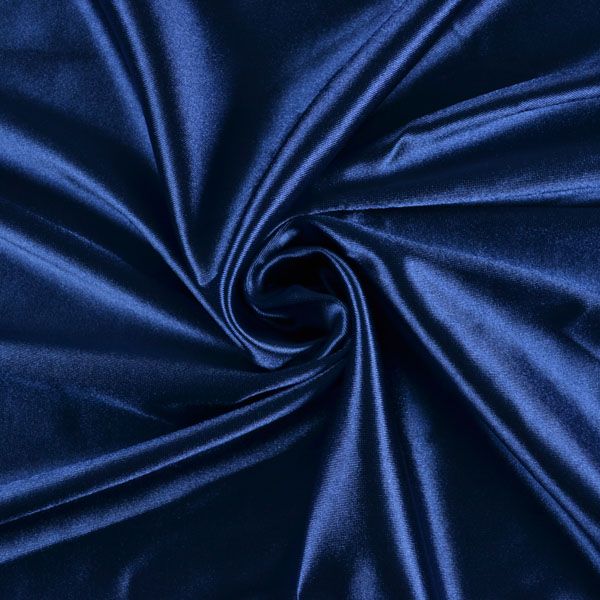Tessuto lucido per costumi da bagno, abbigliamento fitness - blu scuro