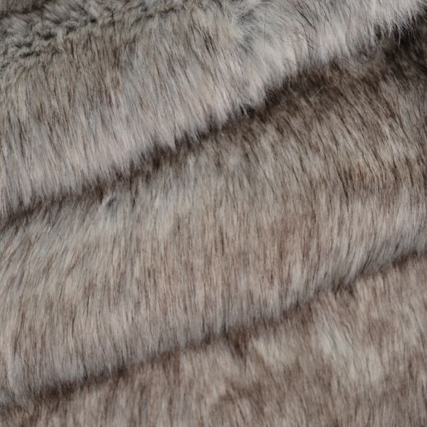 Pompon in pelliccia sintetica 14-15cm - colore bianco-nero