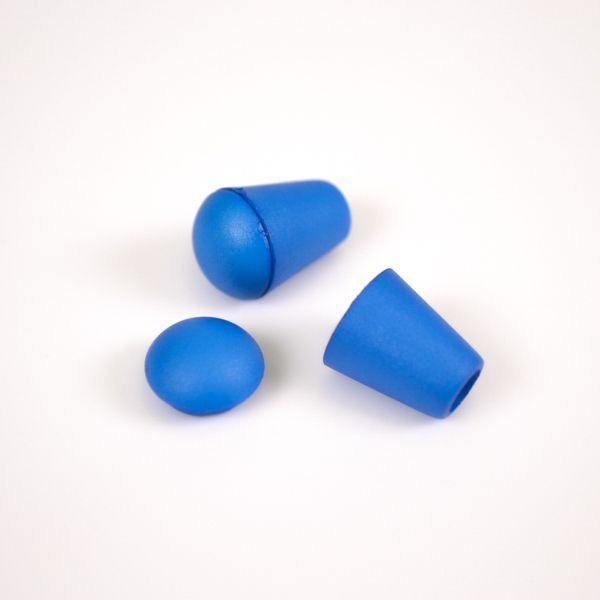 Fermacorda con coperchio 4 mm blu scuro - confezione da 10