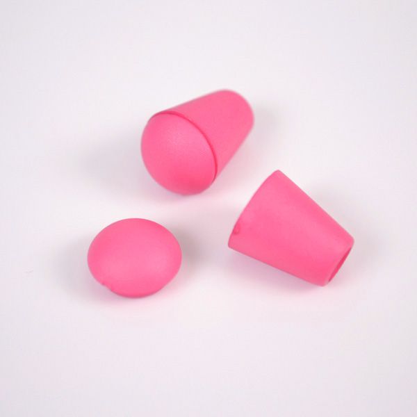 Fermacorda con coperchio 4 mm rosa - confezione da 10