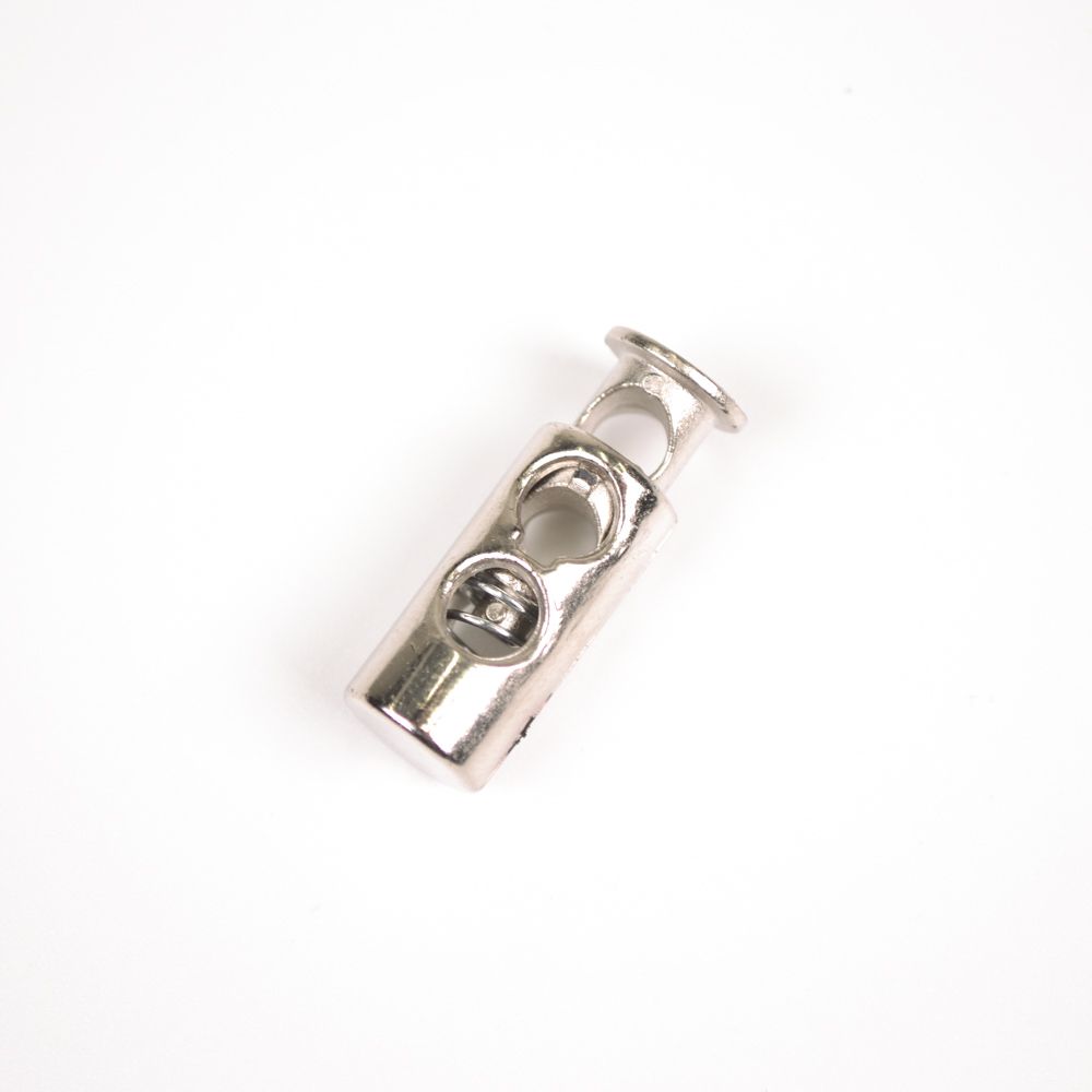 Fermacorda in plastica 5 mm argento - confezione da 10pz