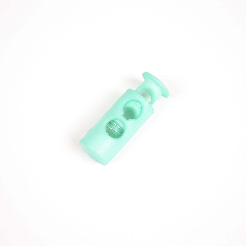Fermacorda in plastica 5 mm verde pastello - confezione da 10 