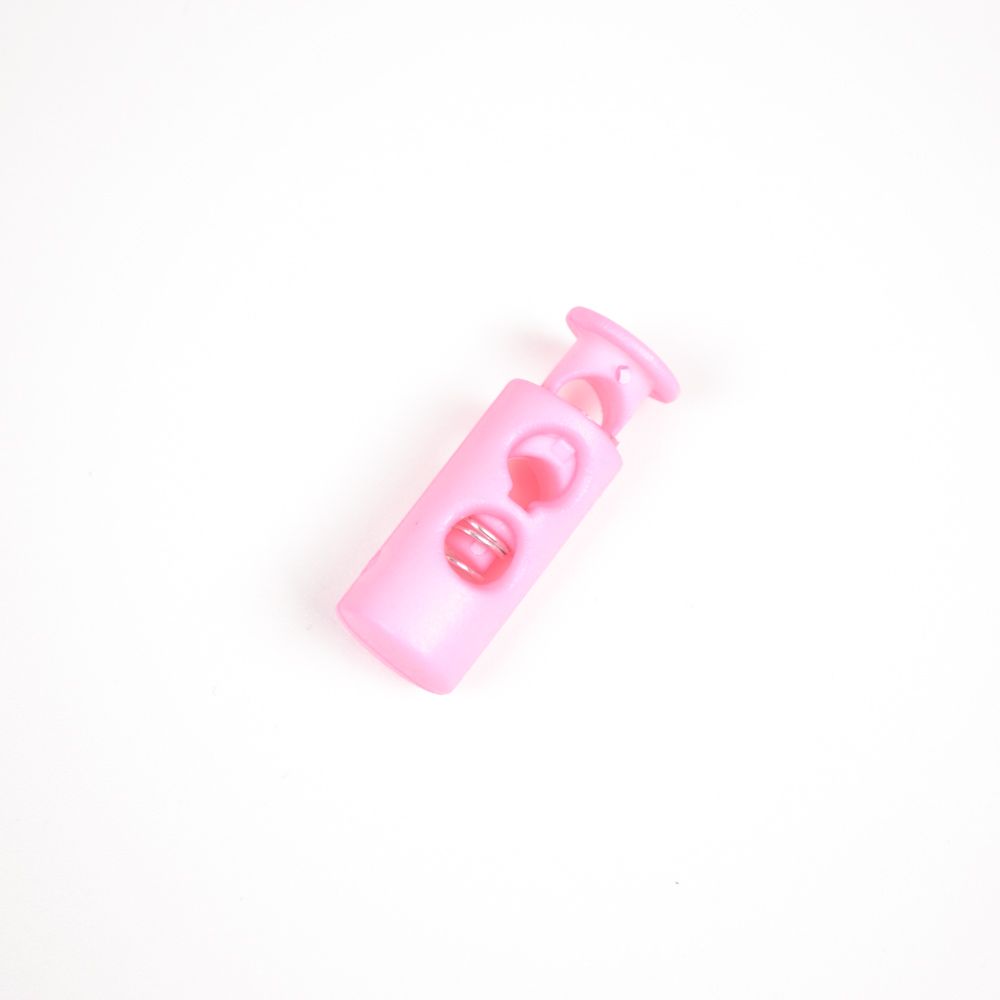 Fermacorda in plastica 5 mm rosa chiaro - confezione da 10