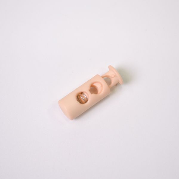 Fermacorda in plastica 5 mm beige - confezione da 10
