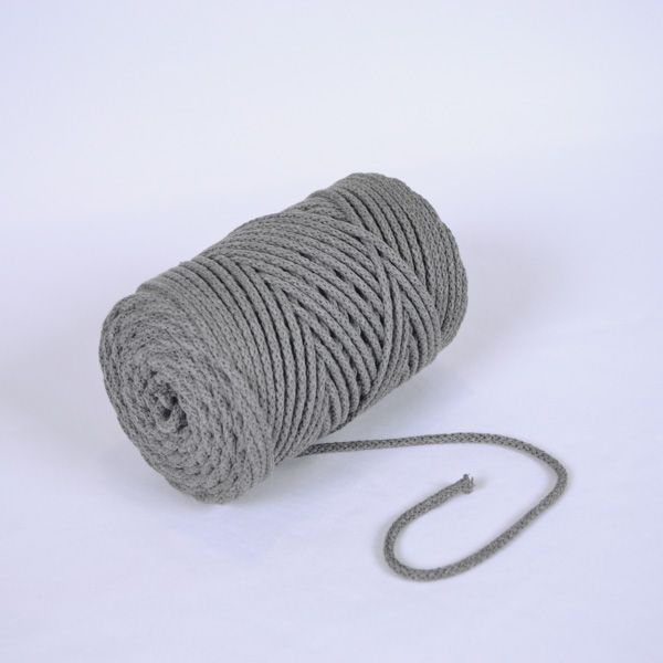 Corda di cotone premium 6mm - melange grigio