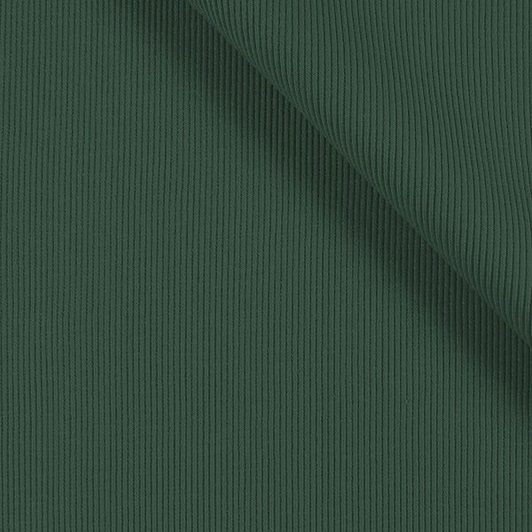 Tessuto tubolare per polsini - liscio - OSKAR - verde scuro № 62