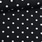 Tessuto jersey - punti bianco 1 cm su nero