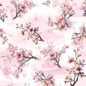 Chiffon liscio/silky - Sakura Fiori