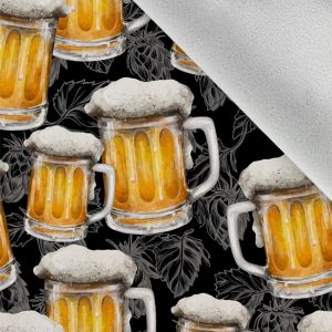 Softshell invernale - Bicchieri da birra Luppolo su Nero