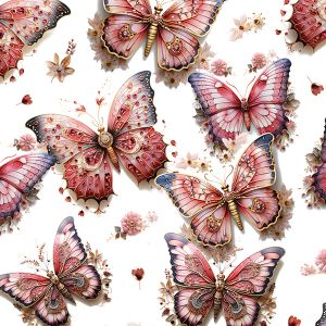 Jersey Takoy - Farfalle rosa 
