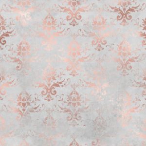 Chiffon trasparente - Glamour grigio con rosa