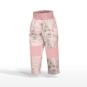 2.classe - Pannello con modello per pantaloni softshell taglia 104 - Indiana girl pink 