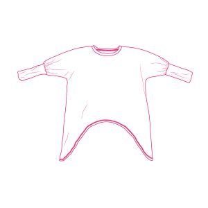 Cartamodello PDF - Maglietta a tunica da donna Asymetry 