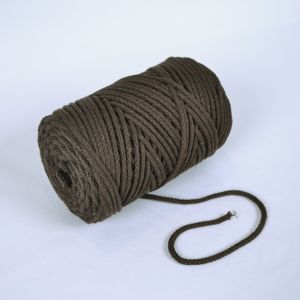 Corda di cotone premium 6 mm - marrone scuro