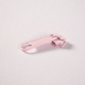 Cursore per cerniera lampo #3 mm  rosa chiaro