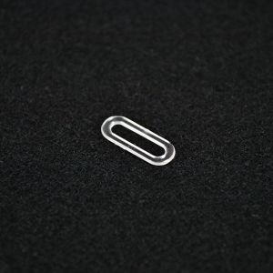 Anello ovale 12mm trasparente - confezione da 10 pz