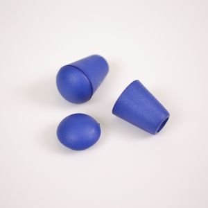 Fermacorda con coperchio 4 mm blu - confezione da 10