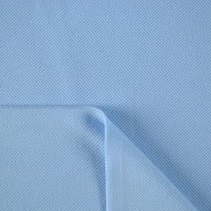 Tessuto Jersey per magliette Polo 100% cotone - azurro