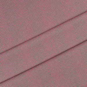 Tessuto per cappotti a spina di pesce - rosa-verde