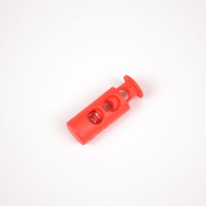 Fermacorda in plastica 5 mm rosso - confezione da 10