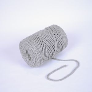 Corda di cotone premium 6 mm - grigio chiaro