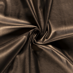 Pelle per abbigliamento (finta pelle) elastica - bronzo