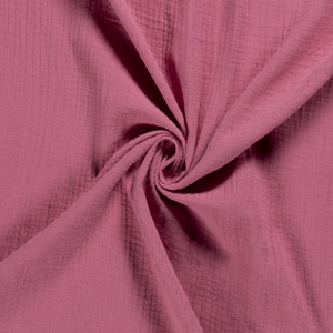 Mussola / doppia garza di cotone - rosa antico