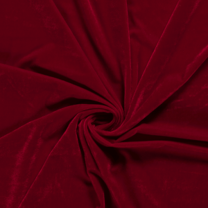 Tessuto velluto elastico premium rosso