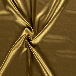 Tessuto di raso elasticizzato oro