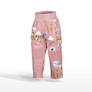 Pannello con modello per pantaloni softshell taglia 134 - Natura rosa antico