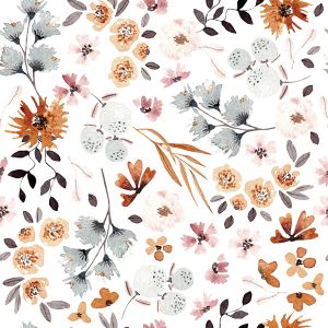 Similpelle (finta pelle) -   fiori di prato Lea 700g