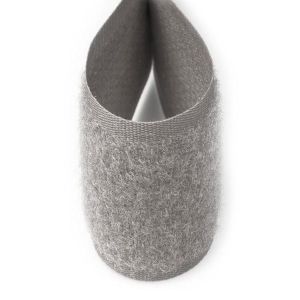 Velcro peluche - grigio 2 cm