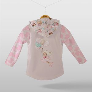 Pannello per giacca softshell taglia 86 - Ballerine rosa